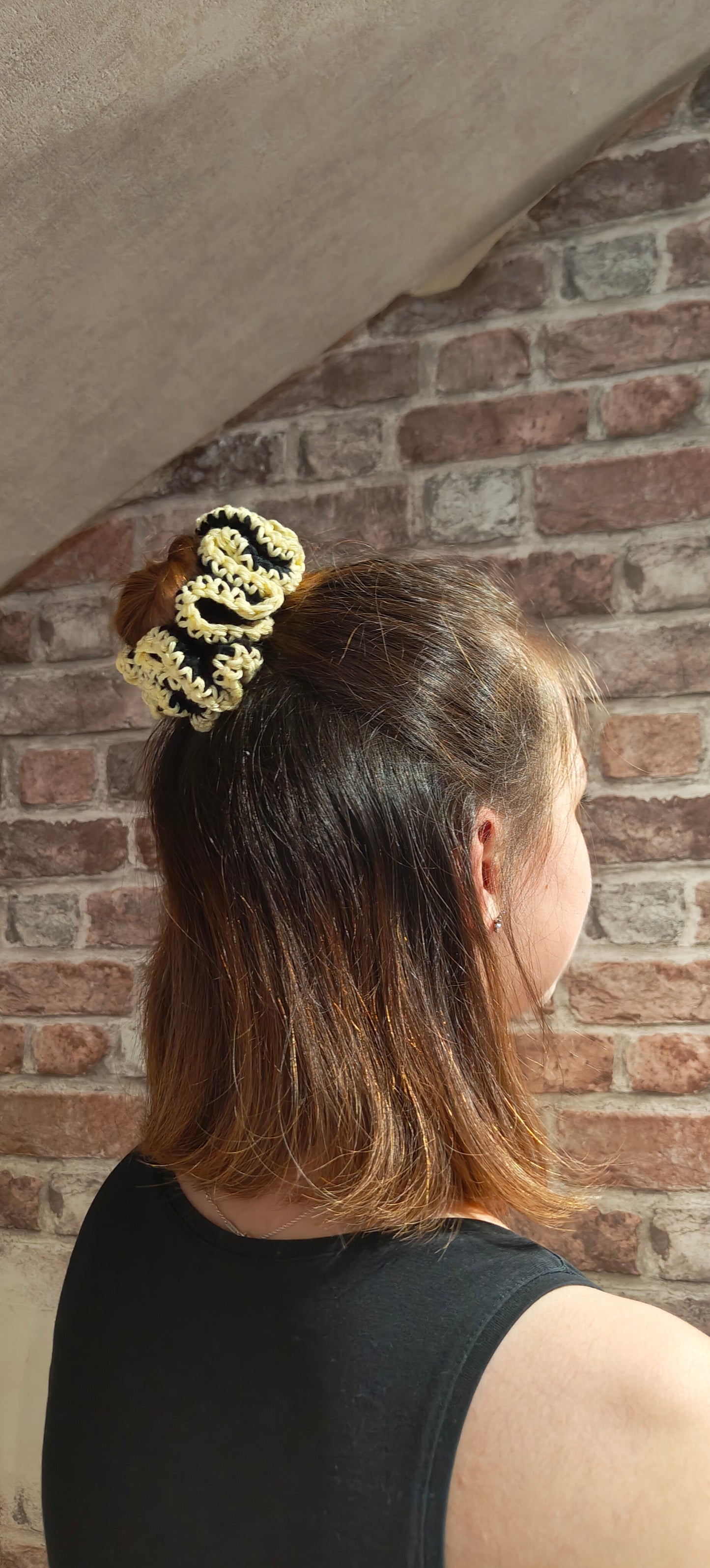 Chouchou pour cheveux base noire