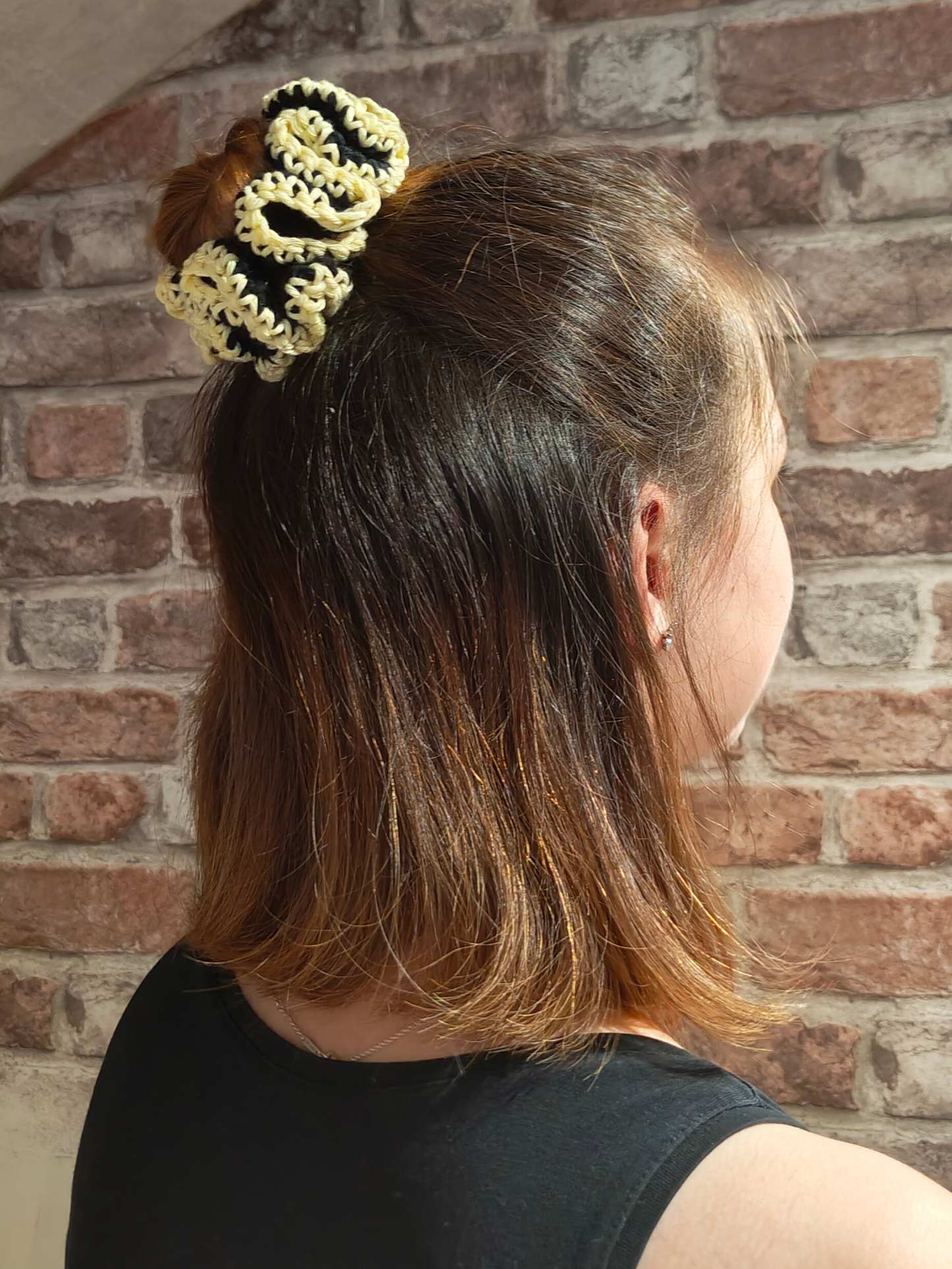 Chouchou pour cheveux base noire